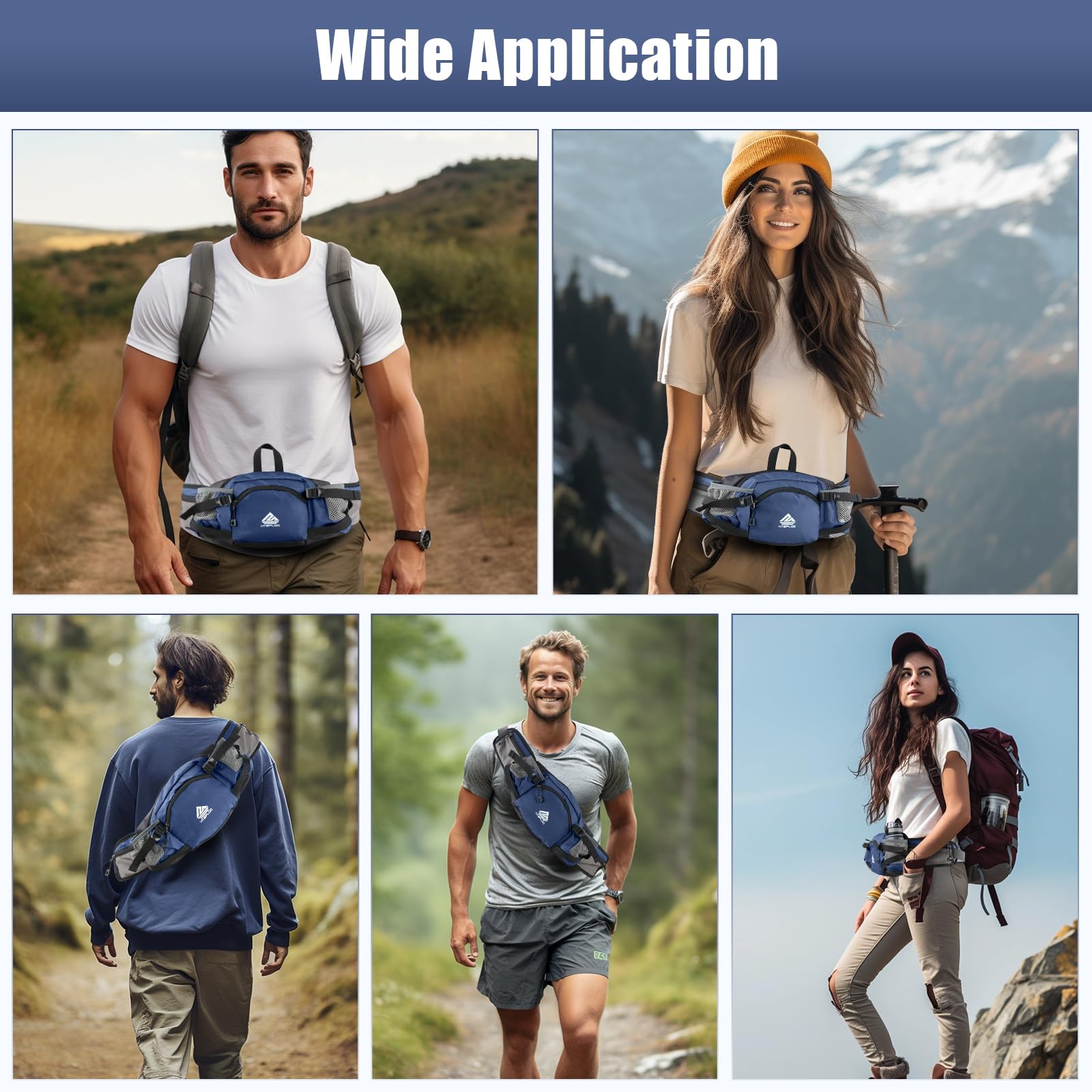 HTZPLOO fanny pack pocket layout organizes essentials for quick access on the go.