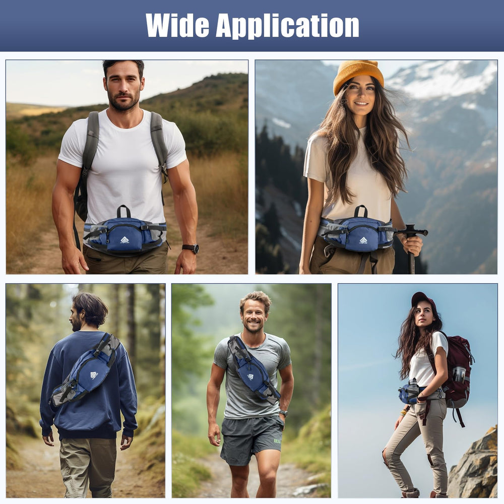 HTZPLOO fanny pack pocket layout organizes essentials for quick access on the go.