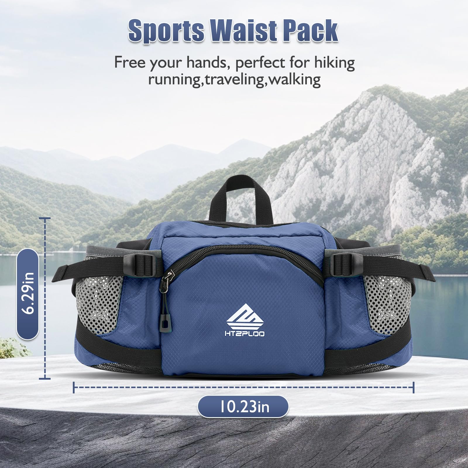 HTZPLOO fanny pack water bottle holder keeps drinks within easy reach while you move.