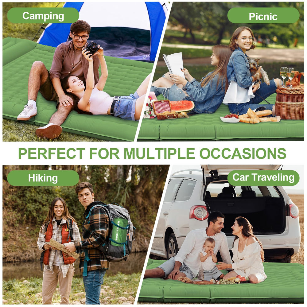 Hualonger multi-use pad suitable for camping, beach trips, or indoor lounging