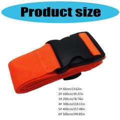 HUANGGG adjustable luggage strap fits a range of bag sizes.