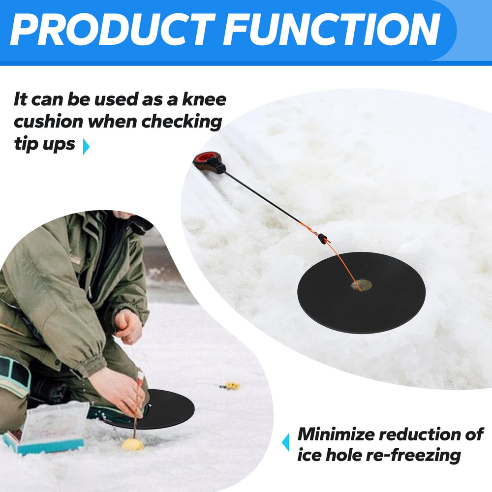 12 inch diameter ice fishing hole cover on ice