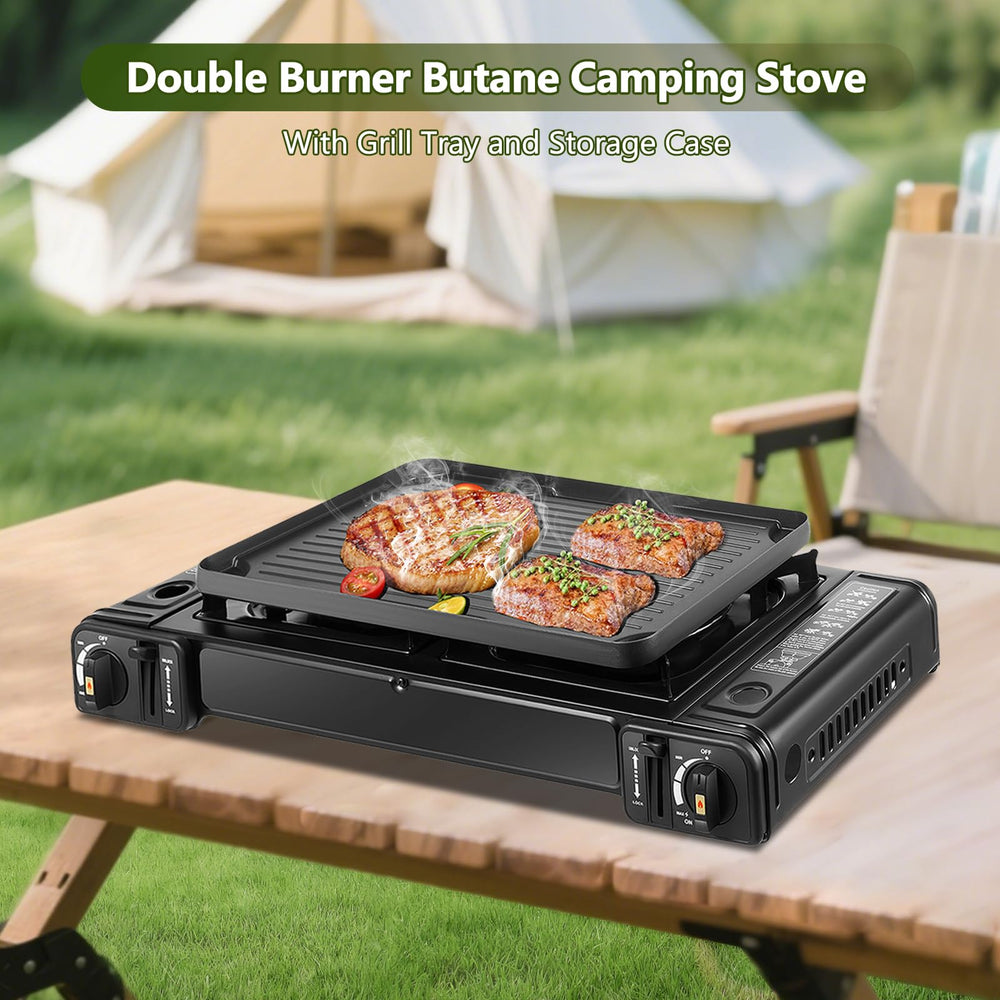 HuaShuani stove ignition angle demonstrates easy piezo ignition for quick starts.