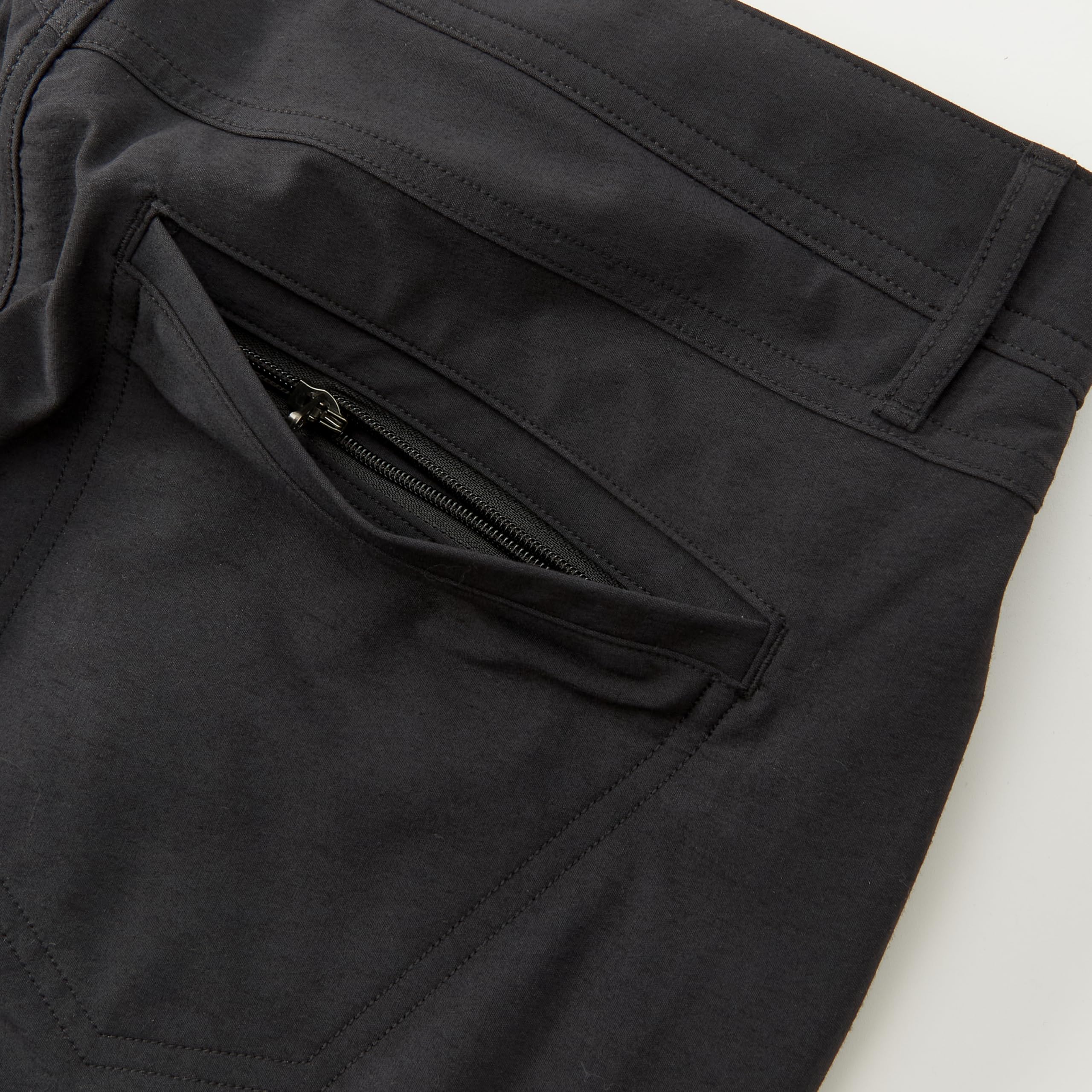 Huckberry Proof 72-Hour Merino Pant DWR finish closeup indicating rain protection