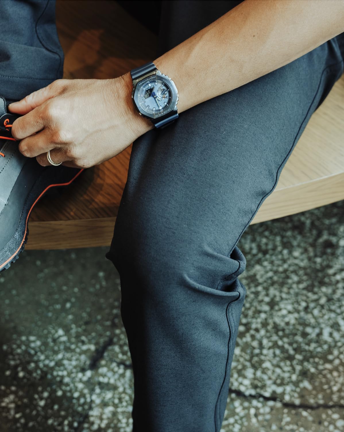 Huckberry Proof 72-Hour Merino Pant machine-wash care notice for easy upkeep