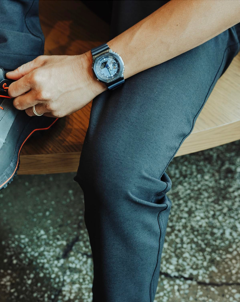 Huckberry Proof 72-Hour Merino Pant machine-wash care notice for easy upkeep