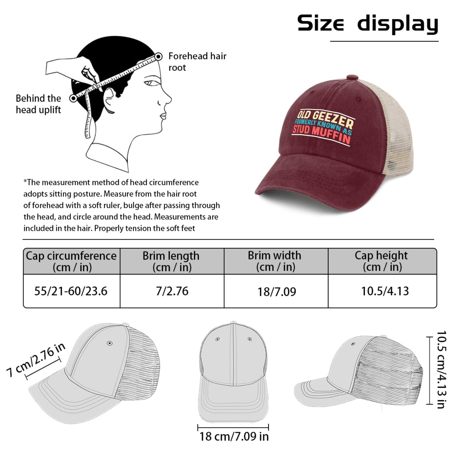 huesdeaw Mesh-cap breathable summer wear keeps you cool during outdoor activities.
