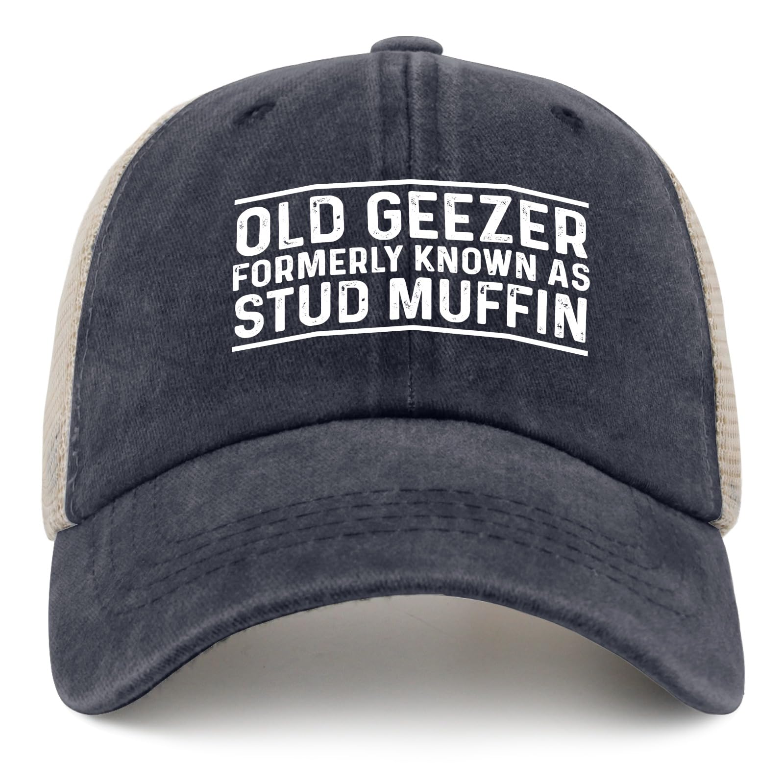 Huesdeaw Old Geezer denim front shade for sun protection during daily wear.