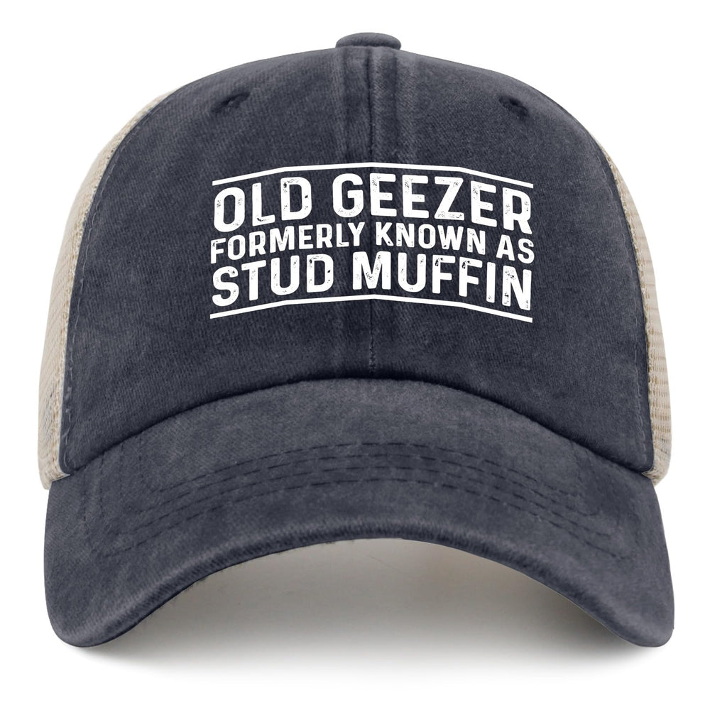 Huesdeaw Old Geezer denim front shade for sun protection during daily wear.