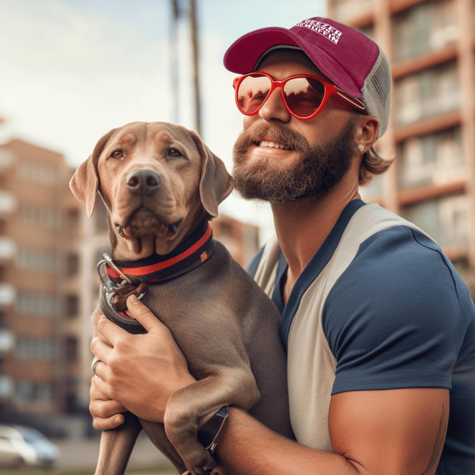 Huesdeaw Unisex Pink Trucker Cap for everyday style