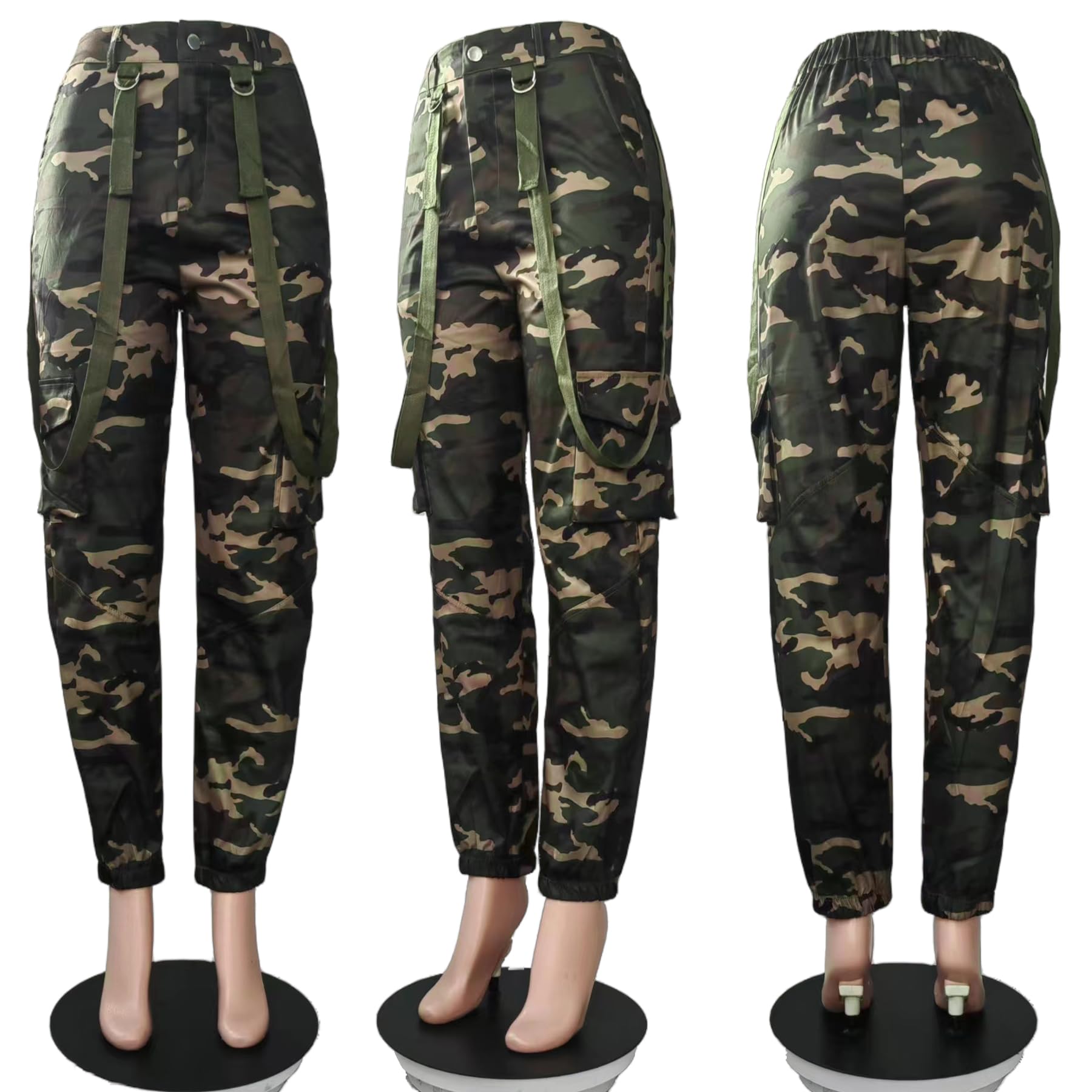 HuiSiFang long slim-fit cargo pants for an everyday silhouette