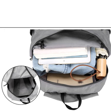 HUIOP backpack adjustable padded straps reduce shoulder strain.