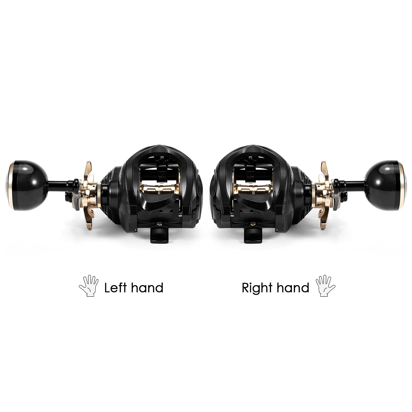 HUIOP baitcaster with magnetic brake system for precise control.