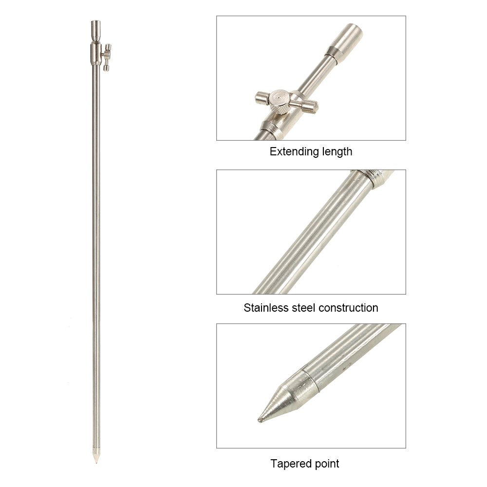 HUIOP Bank Stick bite alarm mount keeps alarms secure and accessible.