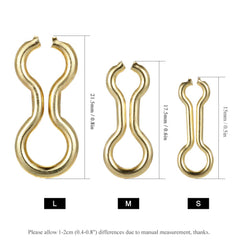 HUIOP brass sinker wire eye close-up, compact size for sensitive line systems