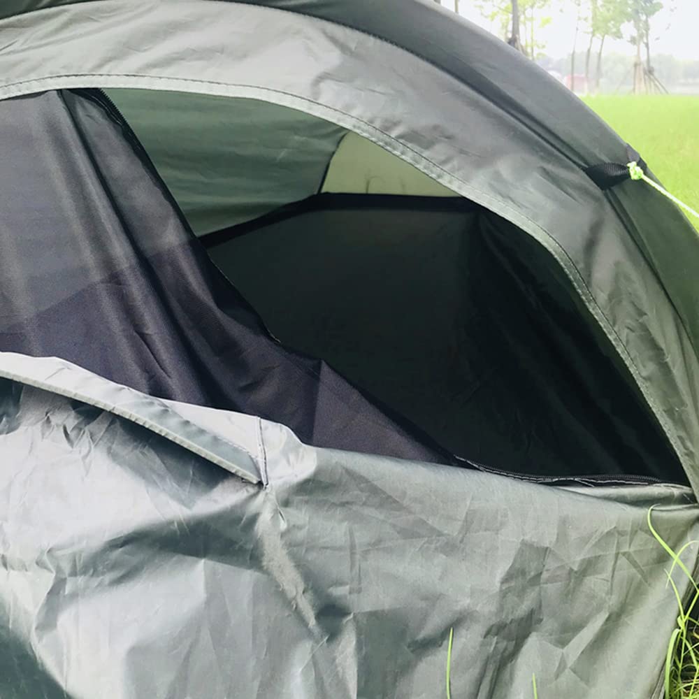 HUIOP tent in a hiking scenario suitable for backpacking