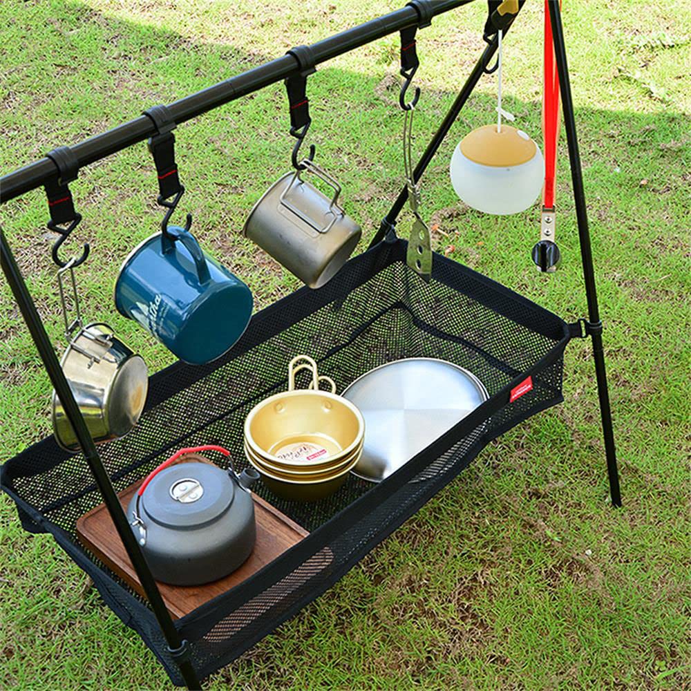 HUIOP compact solution saves table space for picnics and barbecues.