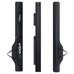 HUIOP bag main compartments wide opening for easy access to rods and reels.