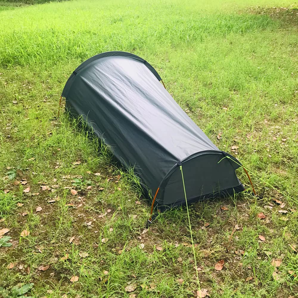 HUIOP folded tent packed in a small bag for travel