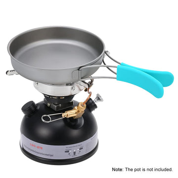 HUIOP gasoline stove burner-lit ready-to-cook outdoors