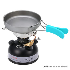 HUIOP gasoline stove burner-lit ready-to-cook outdoors
