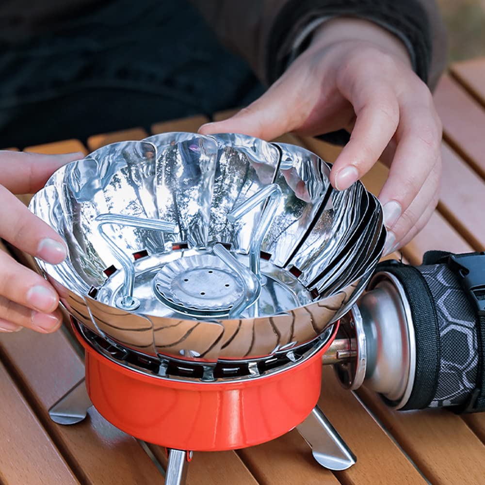 HUIOP gas stove electronic ignition simplifies lighting without matches on outdoor sites.
