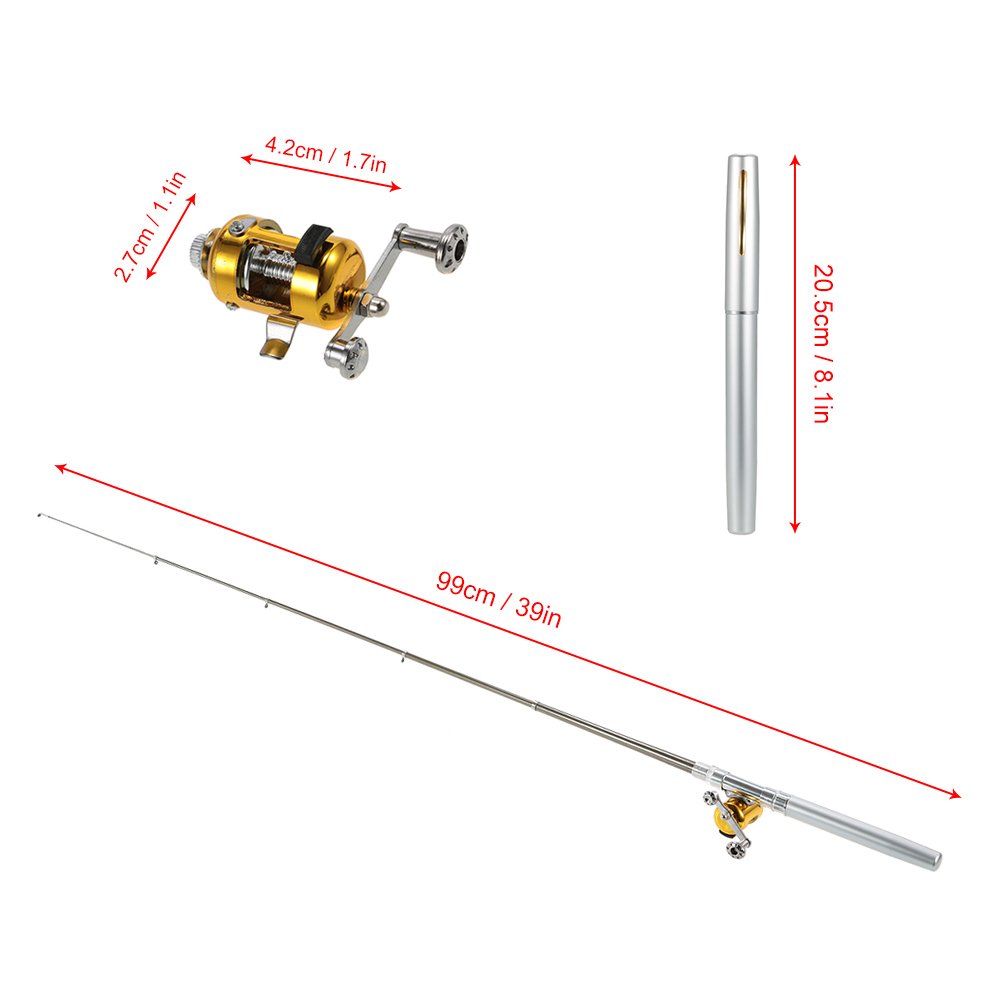 HUIOP Pocket Pen reel assembly with smooth operation.