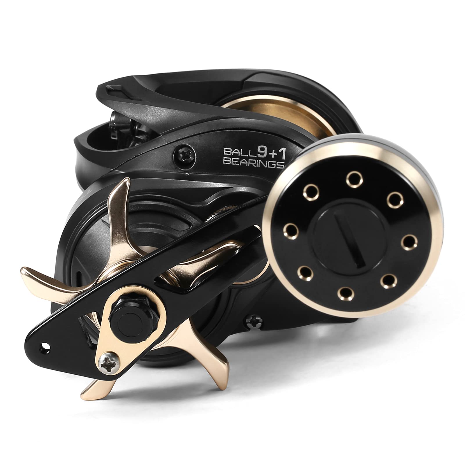 Quiet operation of the HUIOP baitcaster enhances long fishing sessions.