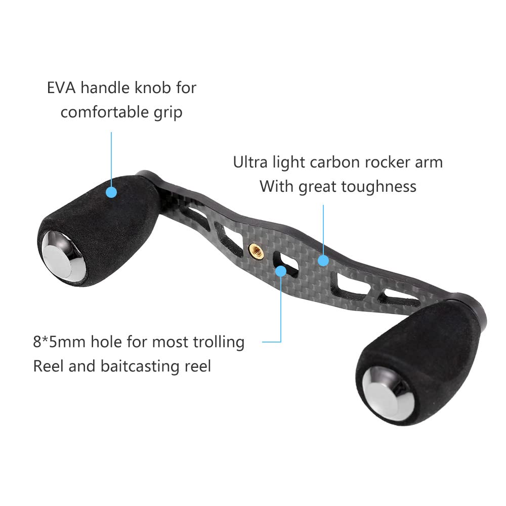EVA knob with anti-skid grip on HUIOP reel handle