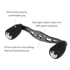 EVA knob with anti-skid grip on HUIOP reel handle