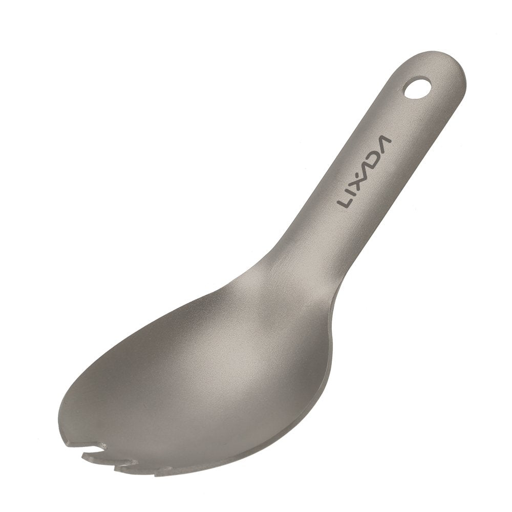 HUIOP short-handle spork combines durability and lightness outdoors.