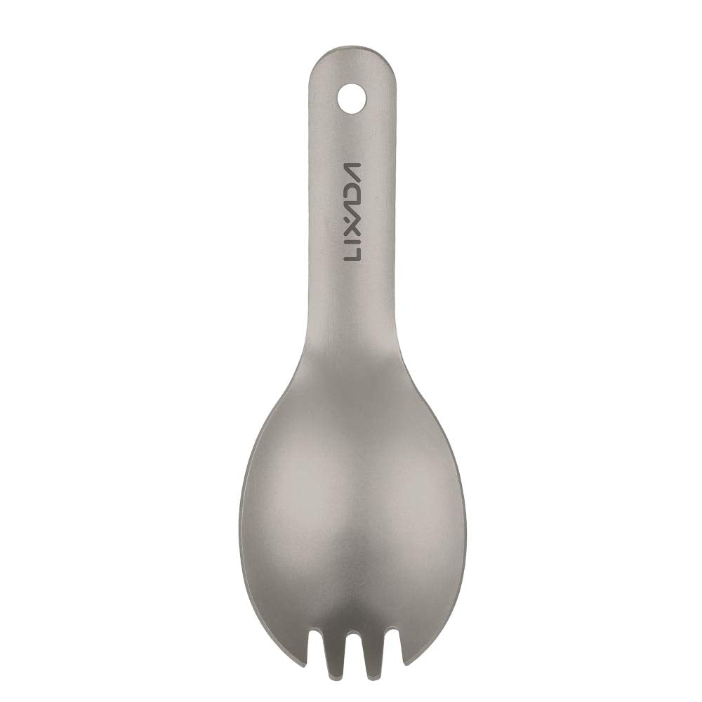 HUIOP ultralight titanium flatware minimizes bulk in your kit.
