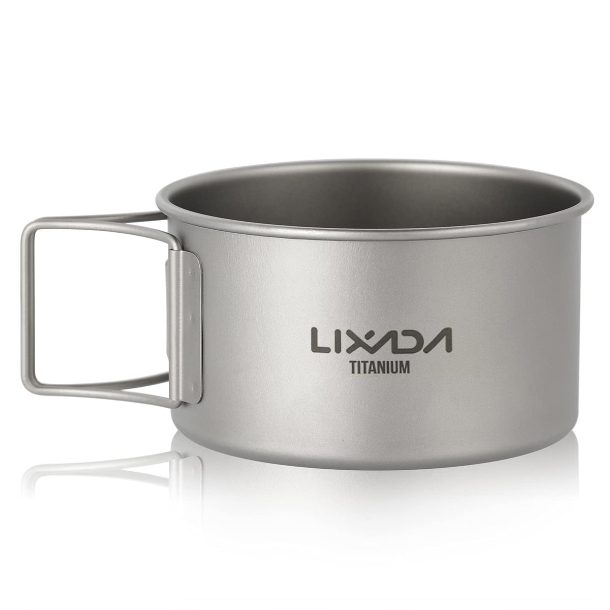 HUIOP titanium bowl with folding handles offers a secure grip for outdoor meals.