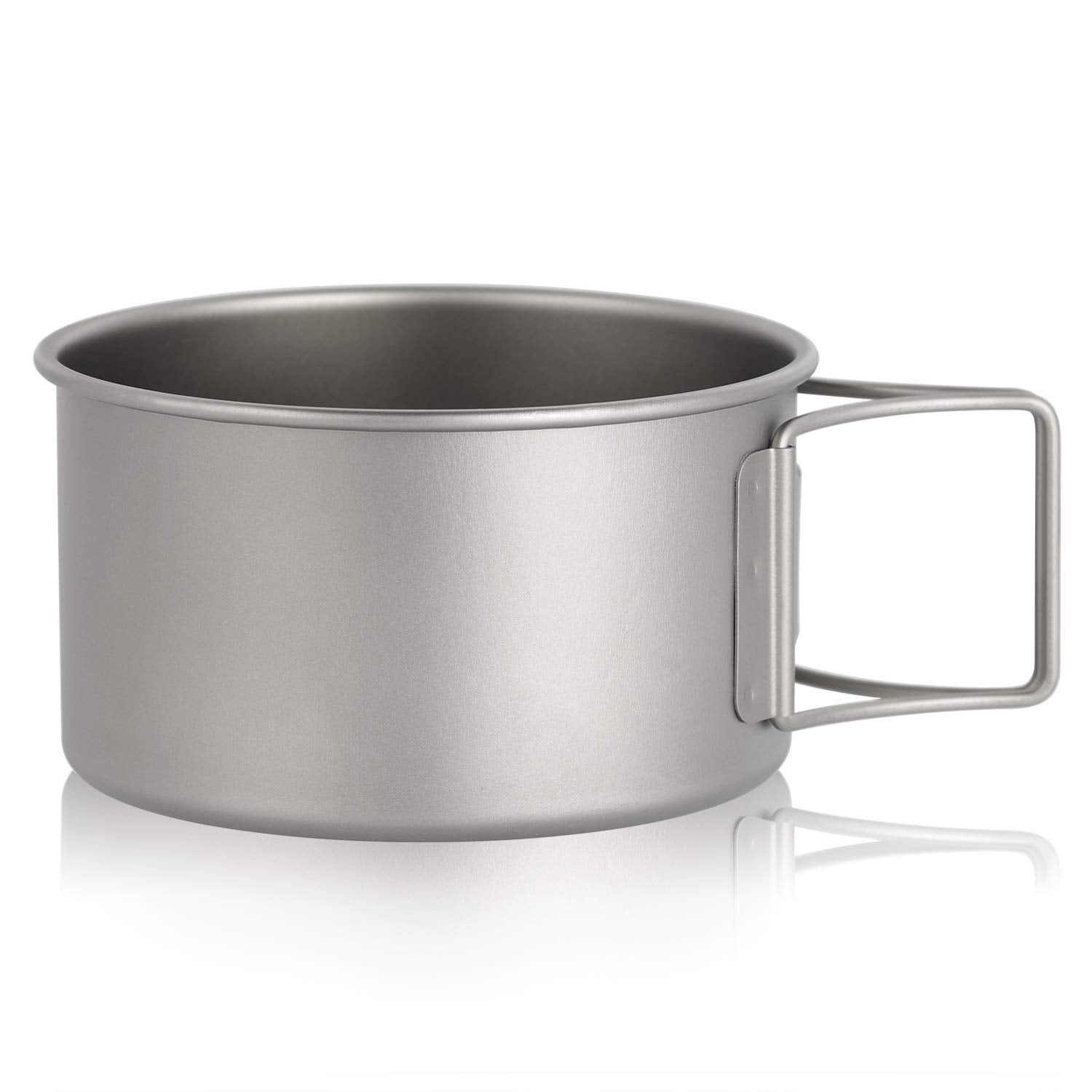 HUIOP titanium bowl with extended handles for a firm grip while serving.