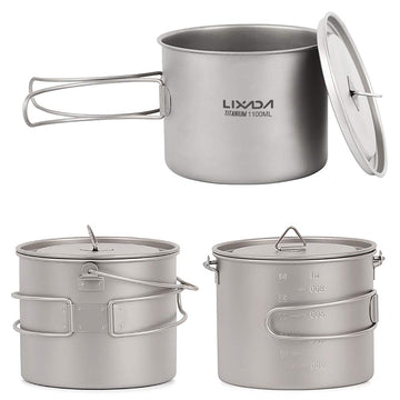 HUIOP pot used as mug for hot beverages on trail.