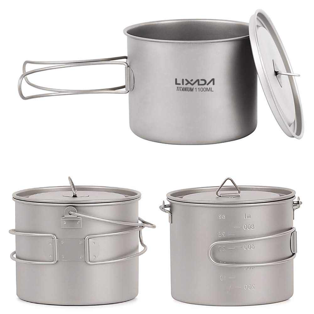 HUIOP pot used as mug for hot beverages on trail.