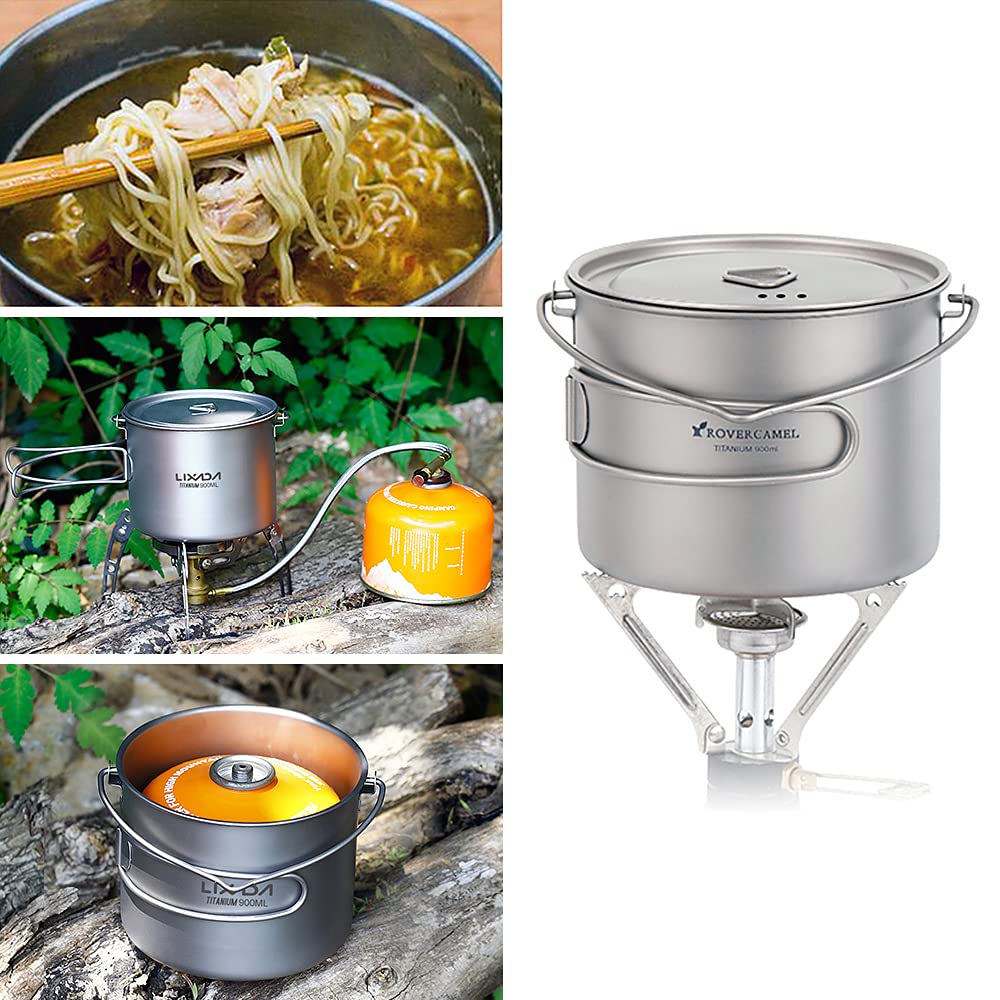 HUIOP titanium pot graduation marks help you gauge portions quickly.