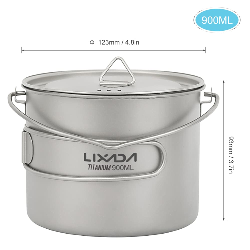 HUIOP titanium pot round edges simplify pouring and cleaning after cooking.