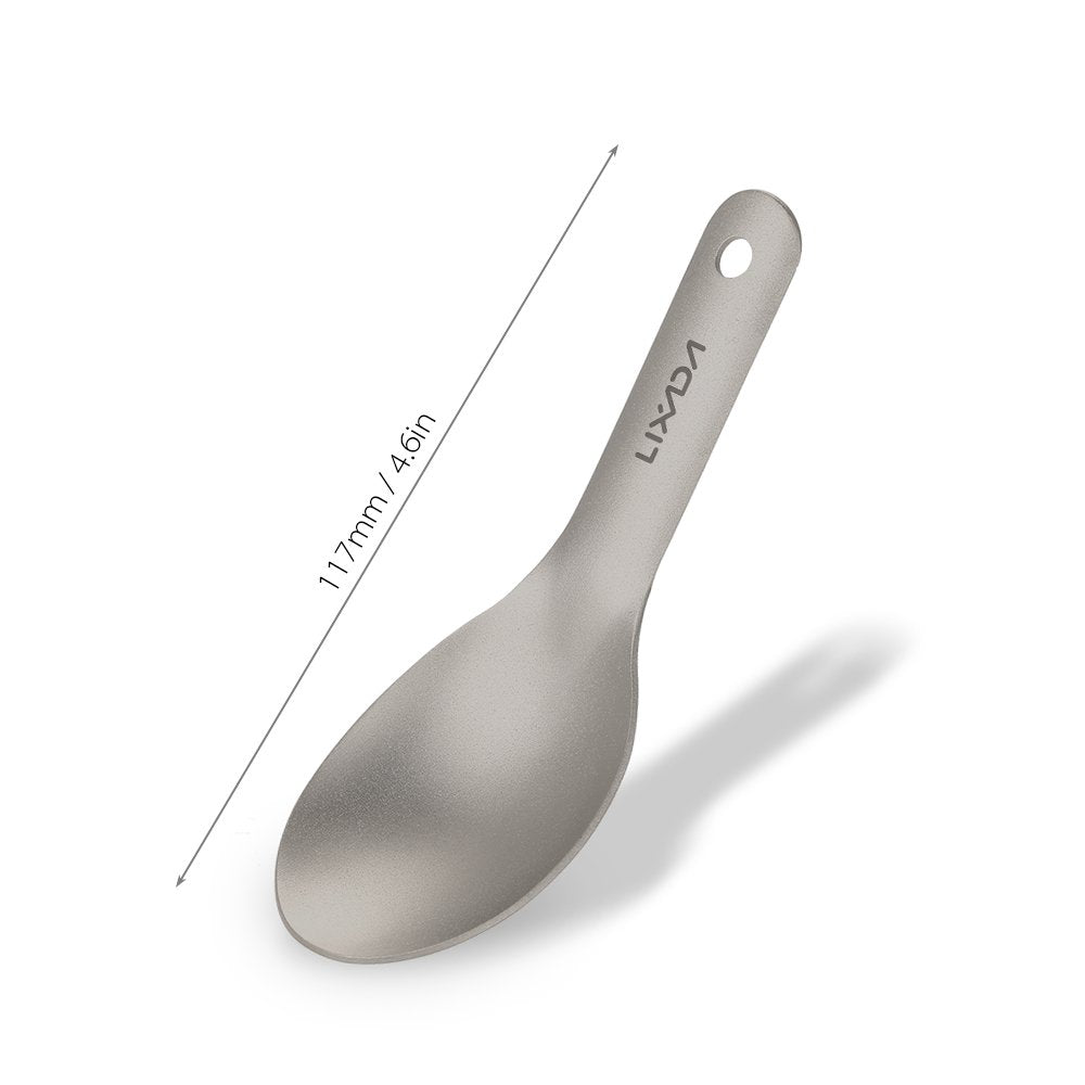 HUIOP titanium spoon surface resists corrosion during outdoor use