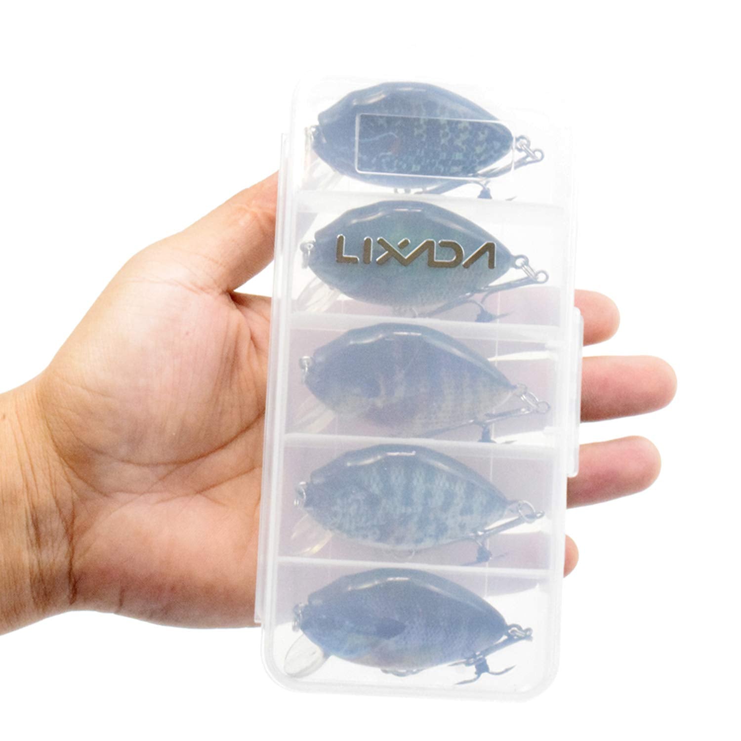 HUIOP wobbler lure bass fishing setup highlighting realistic action in water.