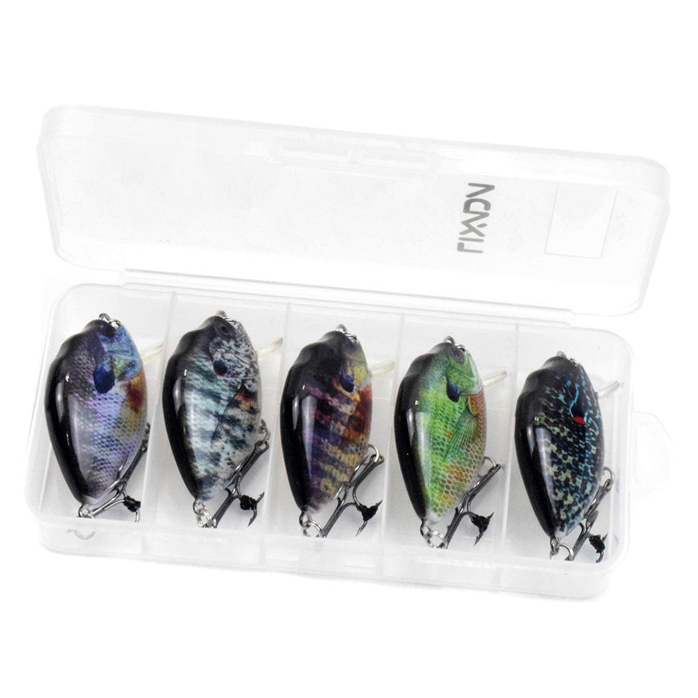 HUIOP wobbler lure includes a compact tackle box for on-the-go fishing.