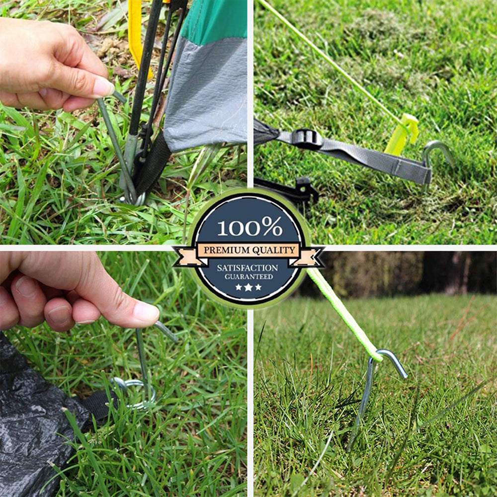 Huji multi-use stakes fit canopies and garden supports securely.