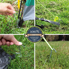 Huji multi-use stakes fit canopies and garden supports securely.