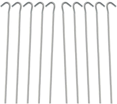 Huji tent stakes featuring a rope hook for easy attachment.