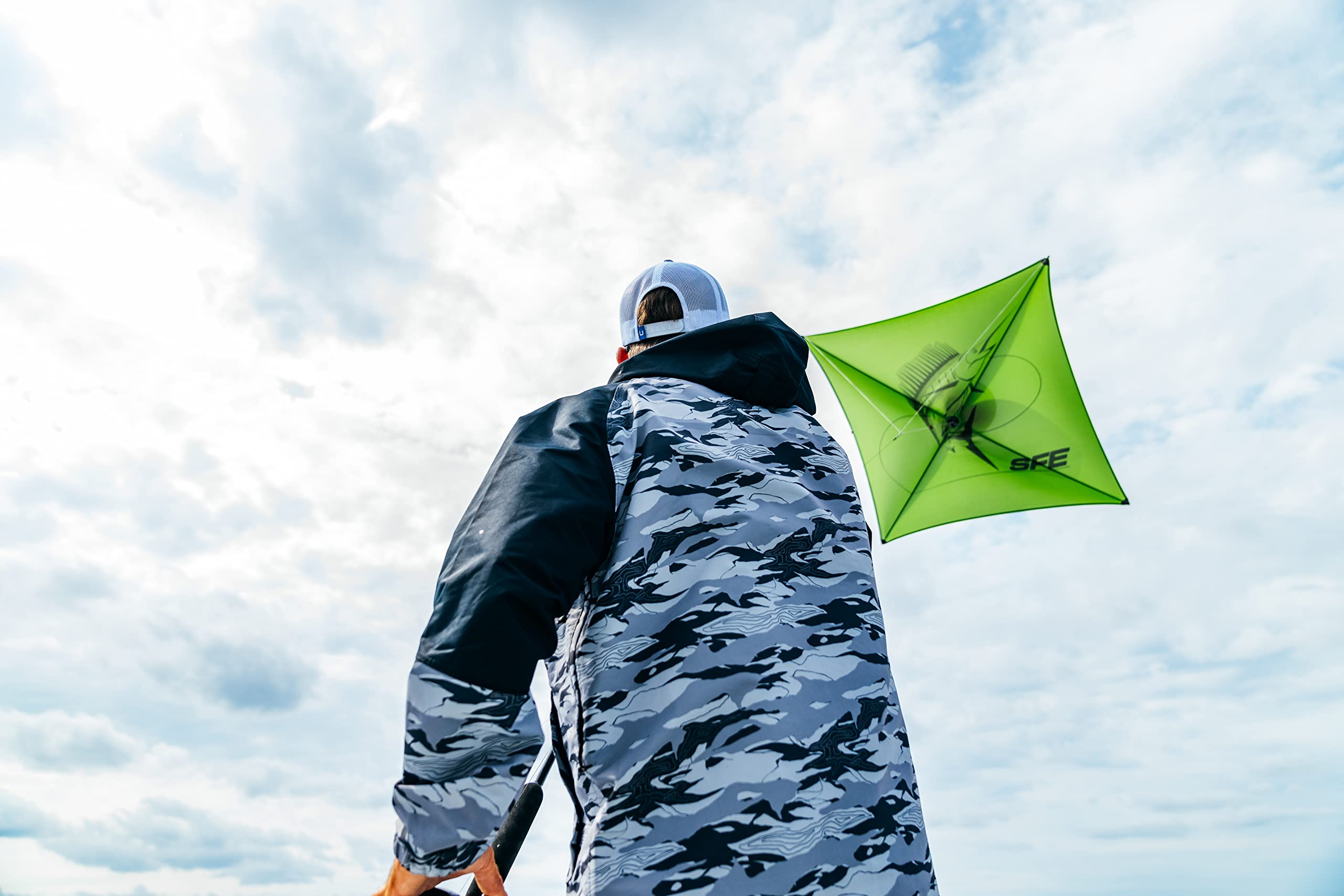 HUK Grand Banks Jacket volcanic-ash-tidal-map color details for weather-ready style