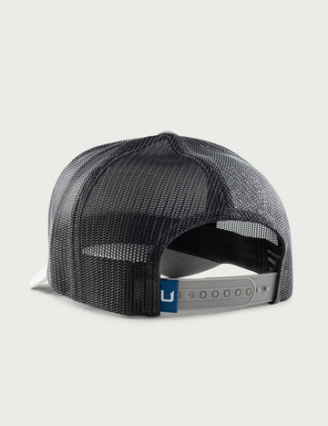HUK Kids Trucker Hat with anti-glare visor to reduce sun glare on sunny days.