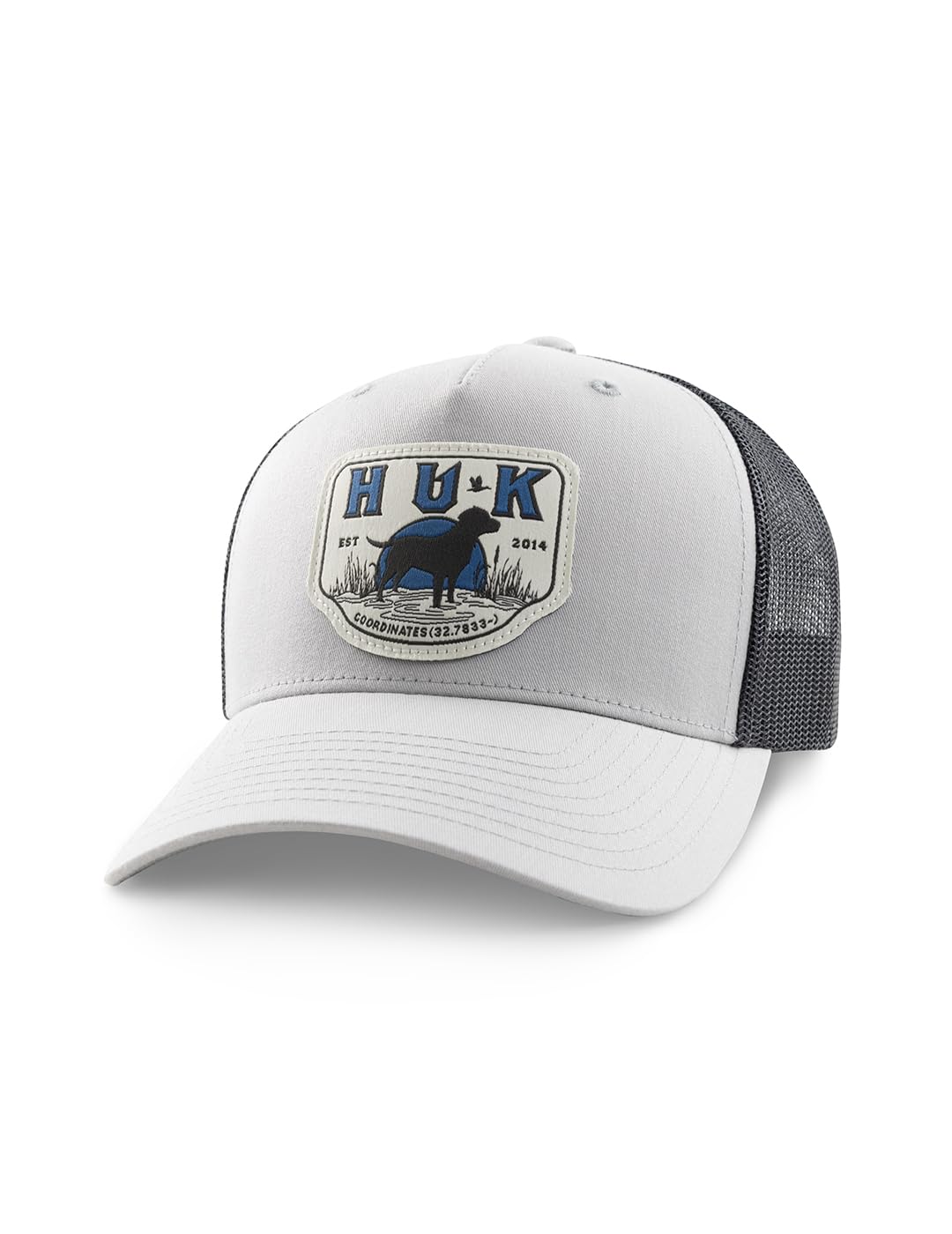 HUK Kids Trucker Hat – Anti-Glare Snapback, Harbor Mist, Lab Patch (On ...