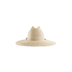 HUK men's crushable straw hat with wide brim for UPF sun protection on beaches.