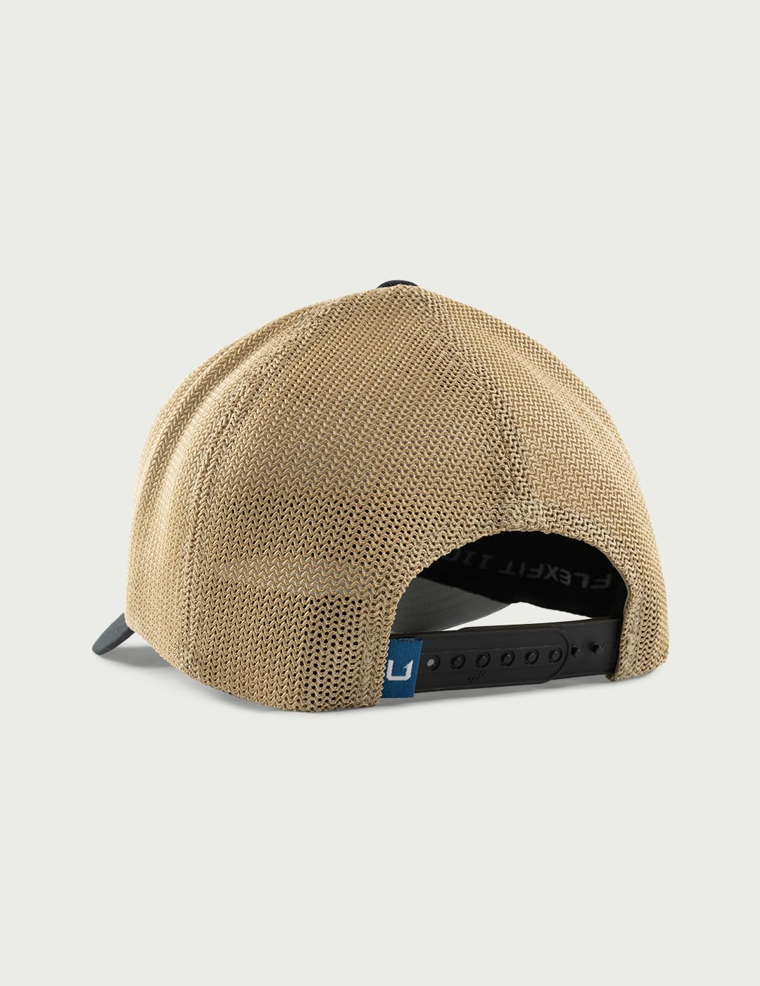 HUK Anti-Glare Under Visor Trucker Hat Black - back snap closure