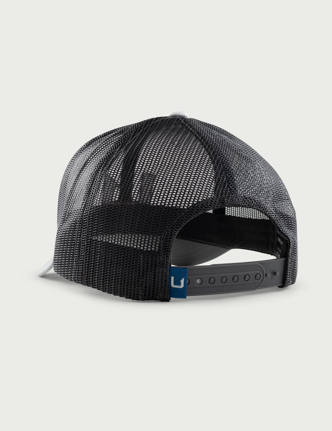 HUK men's Trucker Hat showing adjustable snap closure for a comfortable, secure fit.